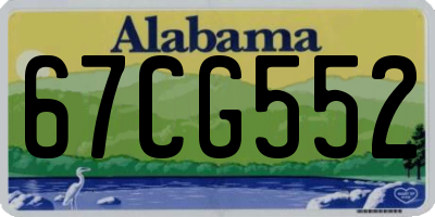 AL license plate 67CG552
