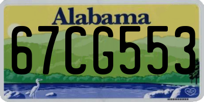 AL license plate 67CG553