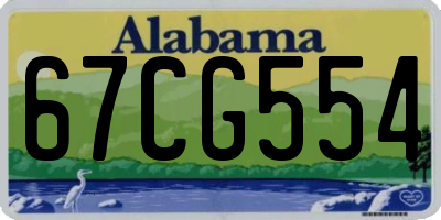 AL license plate 67CG554