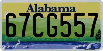 AL license plate 67CG557