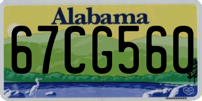 AL license plate 67CG560