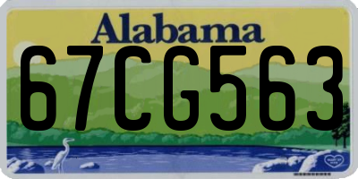 AL license plate 67CG563
