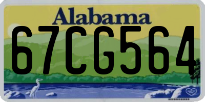 AL license plate 67CG564