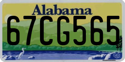 AL license plate 67CG565