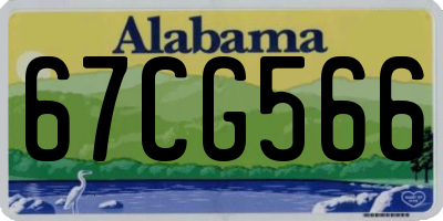 AL license plate 67CG566