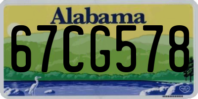 AL license plate 67CG578