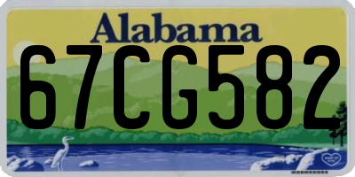 AL license plate 67CG582