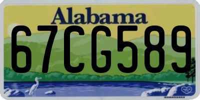 AL license plate 67CG589