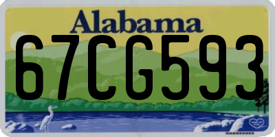 AL license plate 67CG593