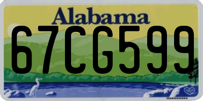 AL license plate 67CG599