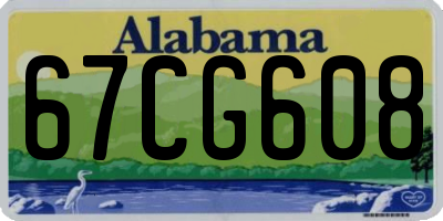 AL license plate 67CG608