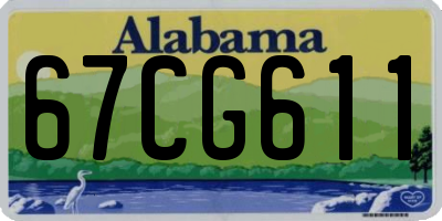AL license plate 67CG611
