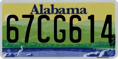 AL license plate 67CG614