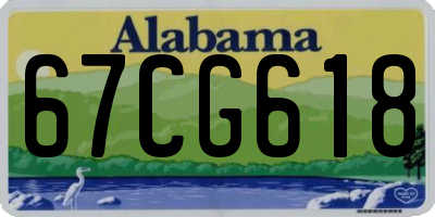 AL license plate 67CG618