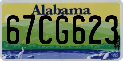 AL license plate 67CG623