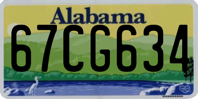 AL license plate 67CG634