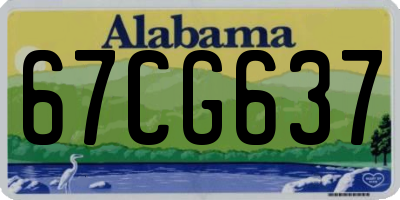 AL license plate 67CG637
