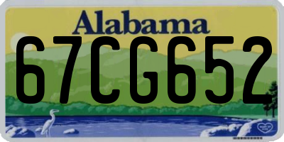 AL license plate 67CG652