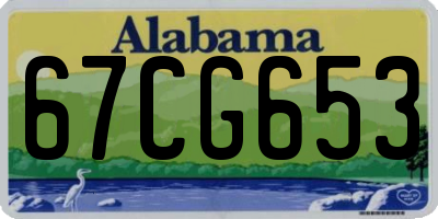 AL license plate 67CG653