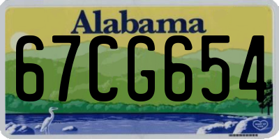 AL license plate 67CG654
