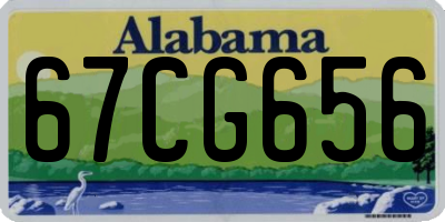 AL license plate 67CG656