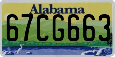 AL license plate 67CG663