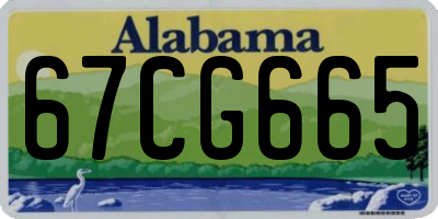 AL license plate 67CG665