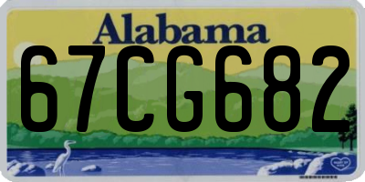 AL license plate 67CG682
