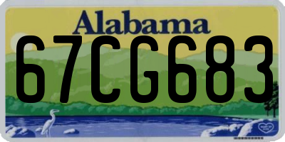 AL license plate 67CG683