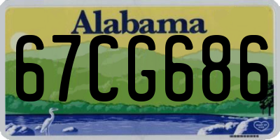 AL license plate 67CG686