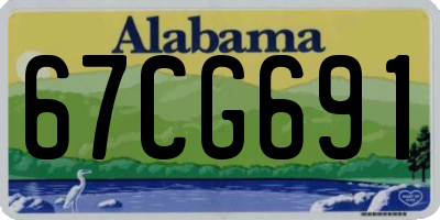 AL license plate 67CG691