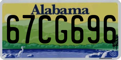 AL license plate 67CG696