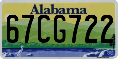 AL license plate 67CG722