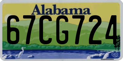 AL license plate 67CG724