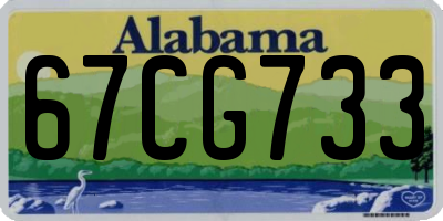 AL license plate 67CG733