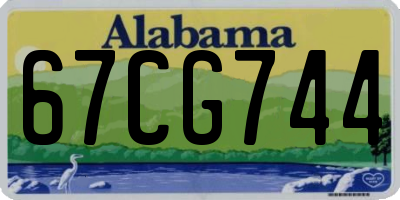 AL license plate 67CG744
