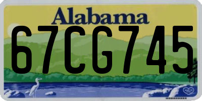 AL license plate 67CG745