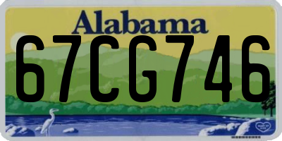 AL license plate 67CG746
