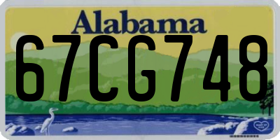 AL license plate 67CG748