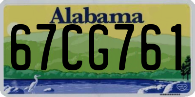 AL license plate 67CG761