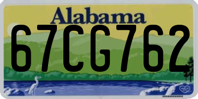AL license plate 67CG762