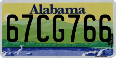 AL license plate 67CG766