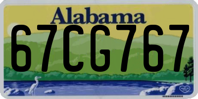 AL license plate 67CG767