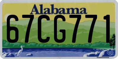 AL license plate 67CG771