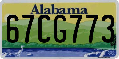 AL license plate 67CG773