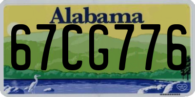 AL license plate 67CG776