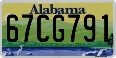 AL license plate 67CG791