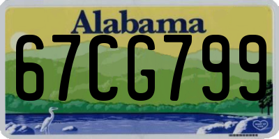 AL license plate 67CG799