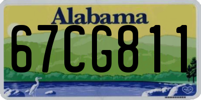 AL license plate 67CG811