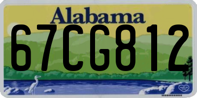 AL license plate 67CG812